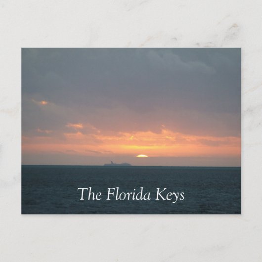 Florida Keys Sunrise Briefkaart (Voorkant)