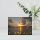 Florida Keys Sunset Briefkaart (Staand voorkant)
