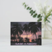Florida Keys Sunset in het briefkaart Paradise (Staand voorkant)