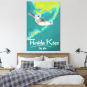 Florida Keys Vacation poster Canvas Afdruk (Insitu (Slaapkamer))
