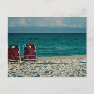 Florida kristalhelder water op het strand briefkaart