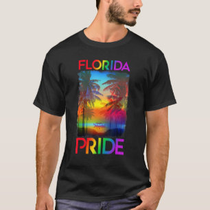Florida LGBT State Gay Pride Regenboogvlag LGBTQ P T-shirt