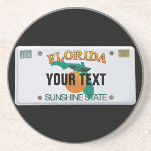 () Florida LicentieBord Zandsteen Onderzetter