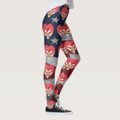 Florida Love Patriotic Flag Fun Leggings (Droite)