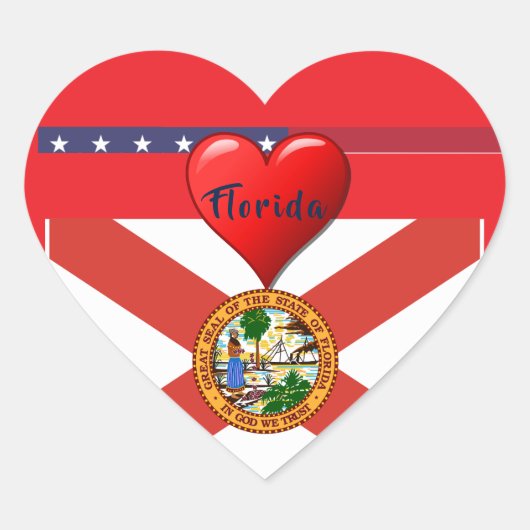 Florida Love Sunshine Sticker (Voorkant)