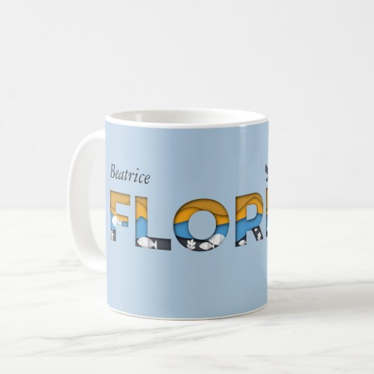 Florida Lover Nommé Mug (Devant gauche)