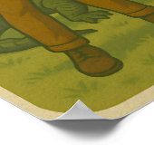 Florida Man Alligator Friend Funny Retro Coastal Poster (Hoek)