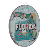 Florida Man Cave Custom Naam Est Datum Dartbord (Voorkant Links)