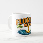 Florida Man | Grappige Zeevaart Nautische Strandhu Koffiemok (Voorkant links)