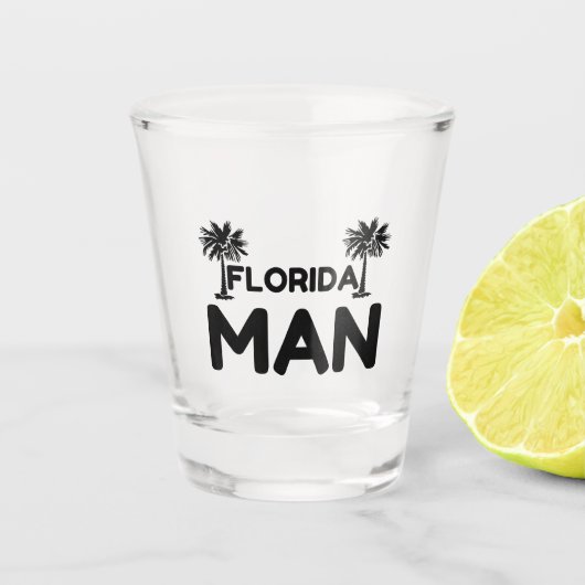 fLORIDA-MAN Shot Glas (Voorkant)