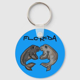 Florida manatee souvenir sleutelhanger