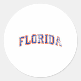  Florida Mannen Florida Vrouwen Retro Nederland CI Ronde Sticker