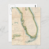  Florida Map Briefkaart (Voorkant / Achterkant)