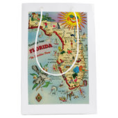 Florida Map Gift Bag Medium Cadeauzakje (Voorkant)