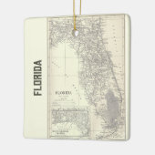  Florida Map Keramisch Ornament (Links)