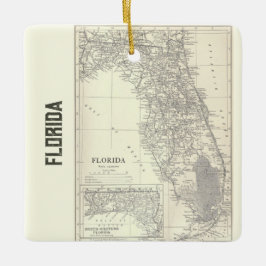  Florida Map Keramisch Ornament