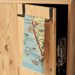 Florida Map Kitchen Towels Theedoek