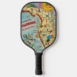 Florida Map Pickleball Paddle