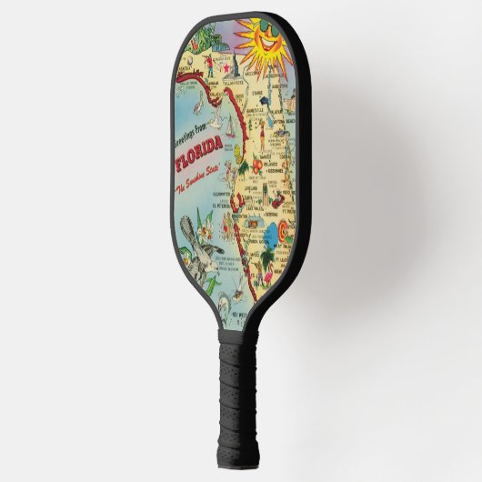 Florida Map Pickleball Paddle (Links)
