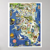Florida Map -  Poster zoeken (Voorkant)