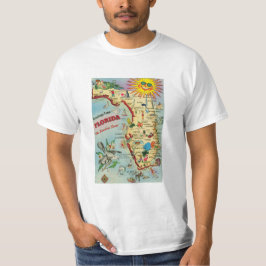 Florida Map T Shirt