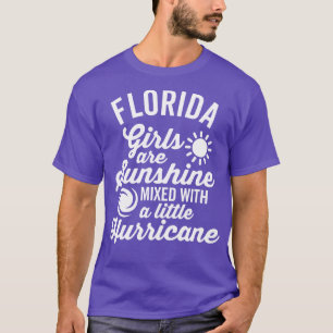 Florida Meisjes zijn Sunshine Hurricane White T-shirt