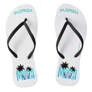 Florida Miami Beach Fun Palm Cool Sun Teenslippers