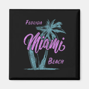 Florida Miami Beach Palms Zomer Vakantie Familie F Magneet