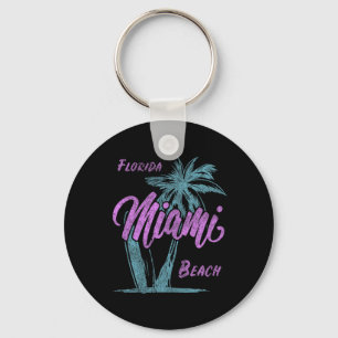 Florida Miami Beach Palms Zomer Vakantie Familie F Sleutelhanger