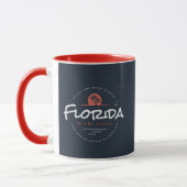 Florida Miami Beach Retro Zonsondergang Palm Tropi Mok (Links)