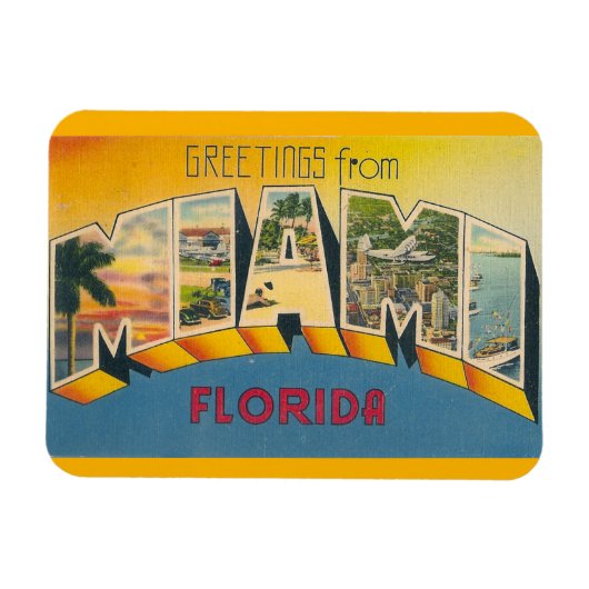Florida, Miami Magnet Magneet (Horizontaal)