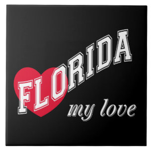 Florida mijn liefde tegeltje