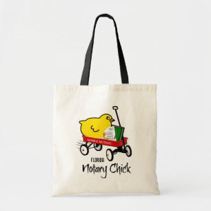Florida Mobile Notary Chick Red Wagon Canvas tas