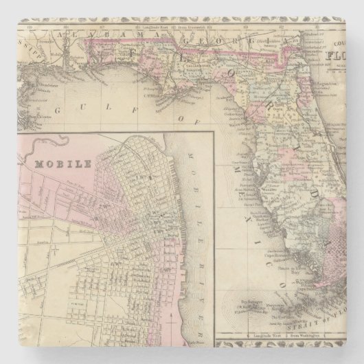 Florida, Mobile Stenen Onderzetter (Voorkant)