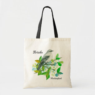 Florida Mockingbird Oranje Blossom Grocery Tote Bag