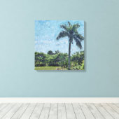 Florida Monet Palm Canvas Afdruk (Insitu (Houten vloer))
