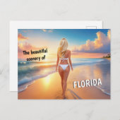 Florida -mooie landschappen briefkaart (Voorkant / Achterkant)