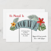 Florida Moving Announcement Aankondiging (Voorkant / Achterkant)