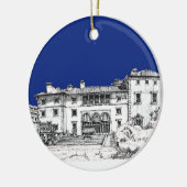 Florida museum in blauw keramisch ornament (Links)