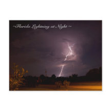 Florida Night Lightning Briefkaart
