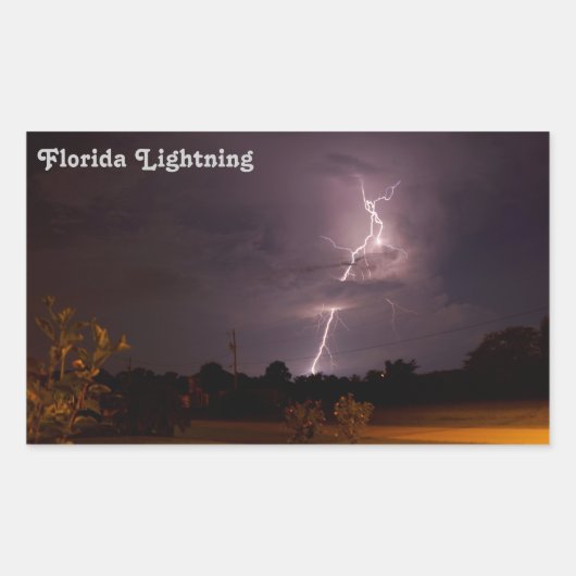 Florida Night Lightning Stickers (Voorkant)