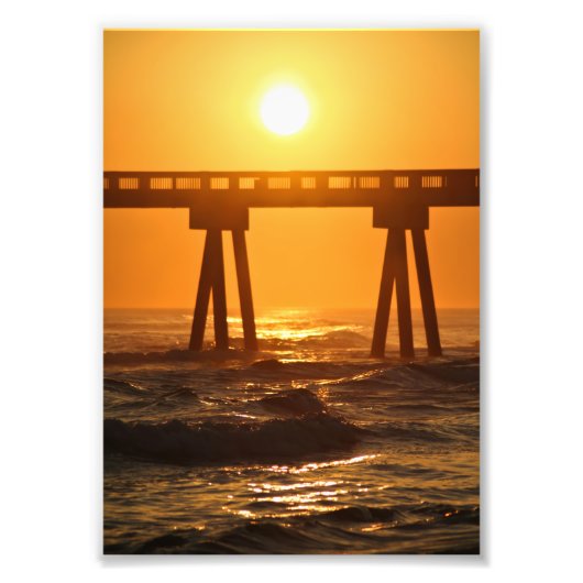Florida Ocean Sunset 5x7 Foto Afdruk (Voorkant)