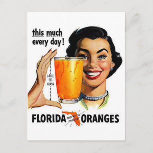 Florida Oranje Juice Briefkaart
