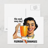 Florida Oranje Juice Briefkaart (Voorkant / Achterkant)