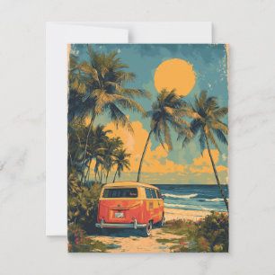  Florida Palm Tree Beach Briefkaart