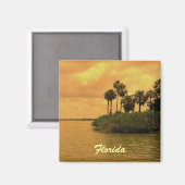 Florida Palm Tree Reverie Magneet (Voorkant / Achterkant)
