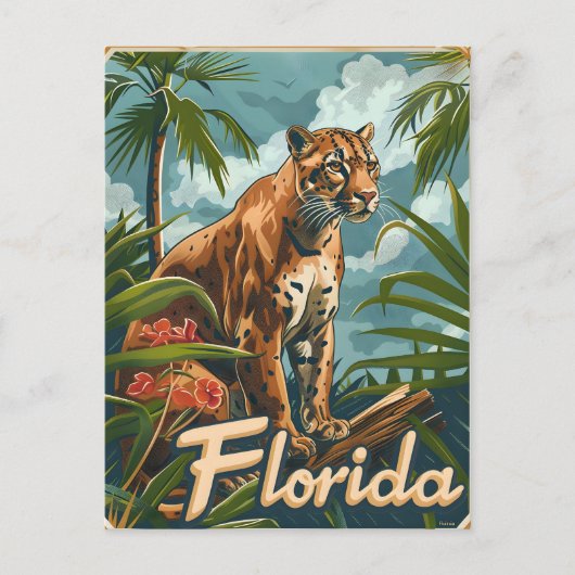 Florida Panther Briefkaart (Voorkant)