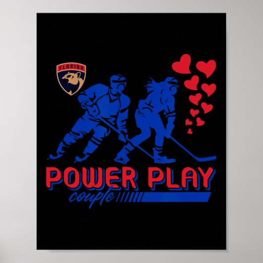 Florida Panthers Valentine Power Play Koppel Nhl Poster (Voorkant)