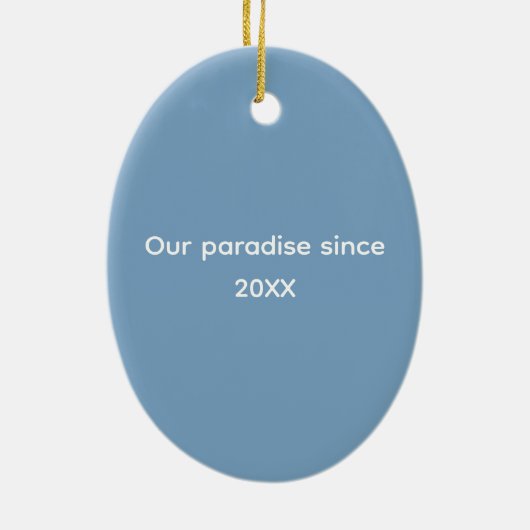 Florida Paradise Custom Ornament (Achterkant)