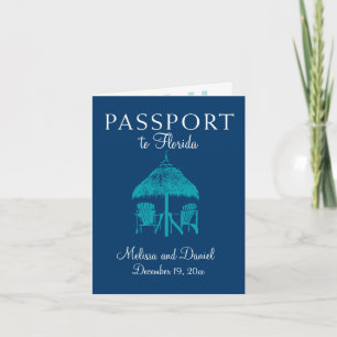 Florida Passport Save the Date Announement Aankondiging